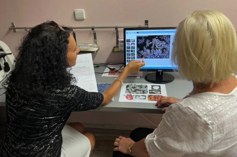 Pozorování živé kapky krve